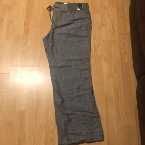 Charcoal linen pants